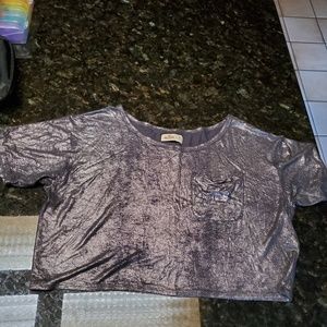 Women's Hollister Shimmery Crop Top XS